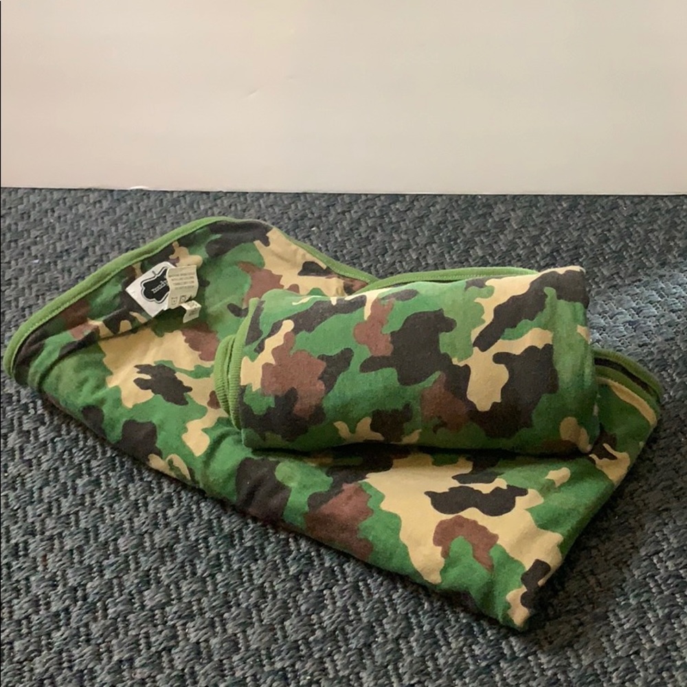 Mud Pie camo baby blankets